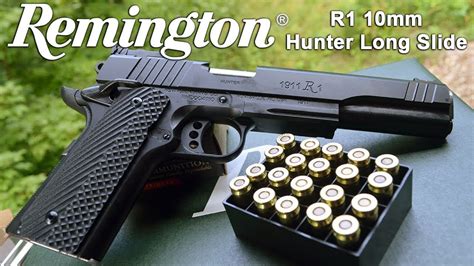 Remington 1911 R1 10mm Long Slide Hunter Review - YouTube