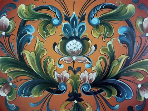 Rosemaling is a Norwegian folk art for painting flowers. Description from pinterest.com. I ...