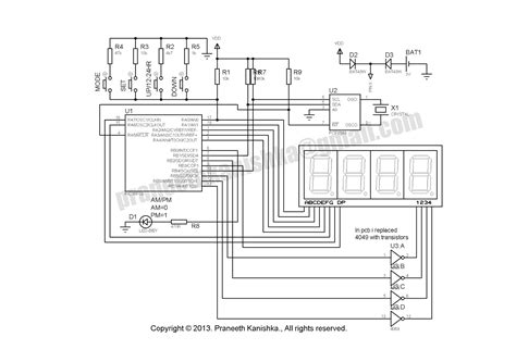 PCF8583 Real Time Seven Segment Clock Circuit - 16F88 ~ Scorpionz ...