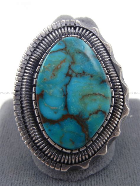 Navajo Turquoise Mountain and Sterling Silver Ring