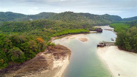 Tropical Island Aerial View Stock Photo - Image of island, pier: 83934706