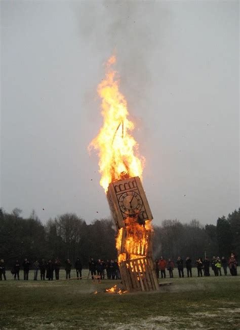 Big Ben Fire Sculpture for Hands Off Our Forest campaign Big Ben ...