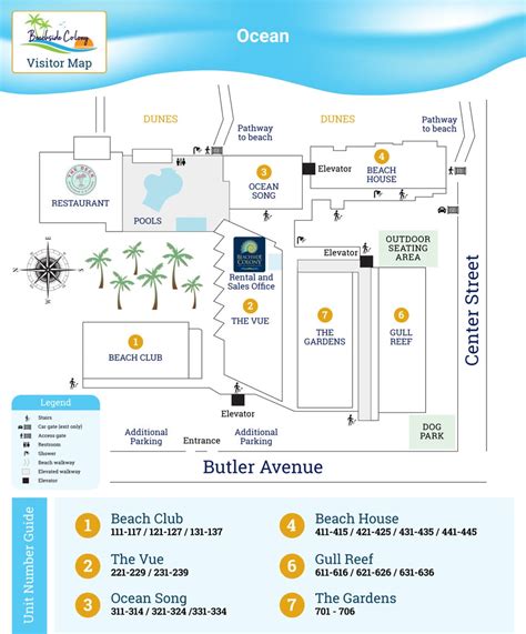 Beachside Colony Site Plan » Beachside Colony Resort