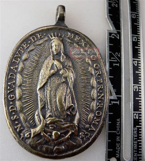 Rare Medal - Our Lady Of Guadalupe Dated 1682