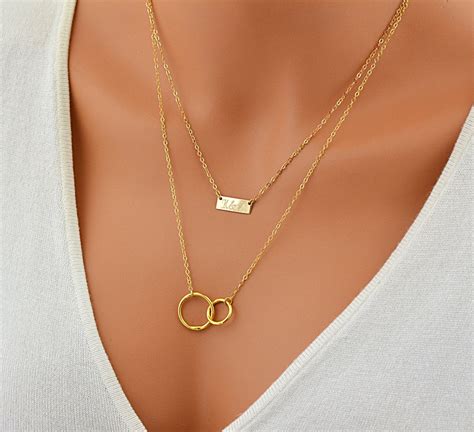 Delicate Necklace Gold, Personalized Necklace, Tiny Bar Necklace ...