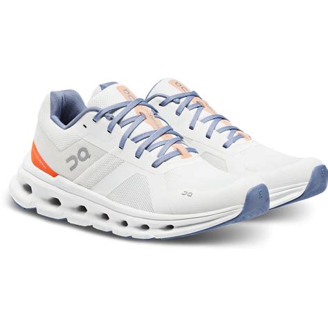 On Cloudrunner Wide Women Running Shoe - Undyed-White & Flame | BIKE24