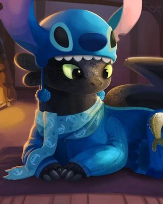 Toothless and Stitch Have a Sleepover in Fun Fan Art — GeekTyrant