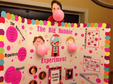 bubble gum science project - Google Search | Kids science fair projects, Science fair projects ...