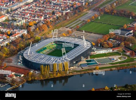 Werder Bremen City : Aerial View Stadium Of Bundesliga Club Sv Werder ...