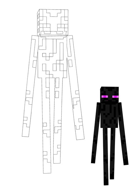 Minecraft Enderman Coloring Pages - 2 Free Coloring Sheets (2021)