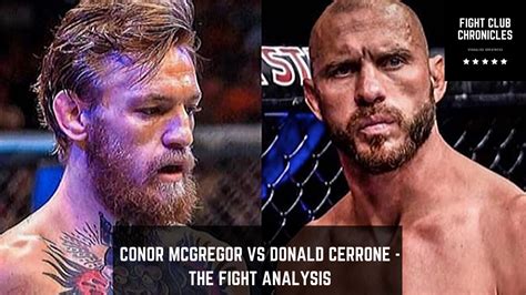 Conor McGregor vs Donald Cerrone - The Fight Analysis (UFC) - Media One Ten