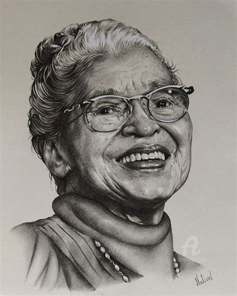 Portrait De Rosa Parks, Drawing by Aurélie Nativel | Artmajeur