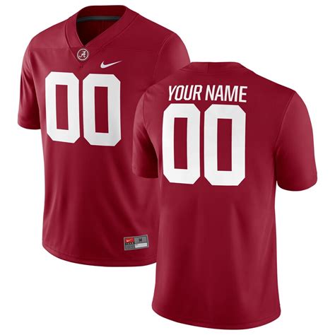 alabama crimson tide custom jersey