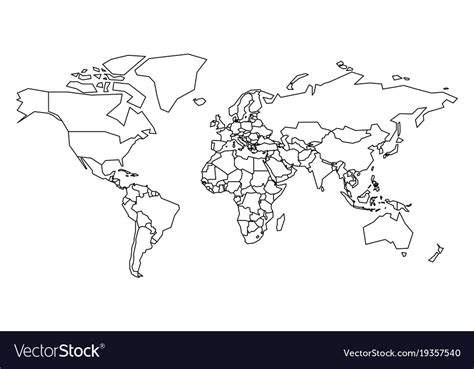 Blank Political Map Of The World