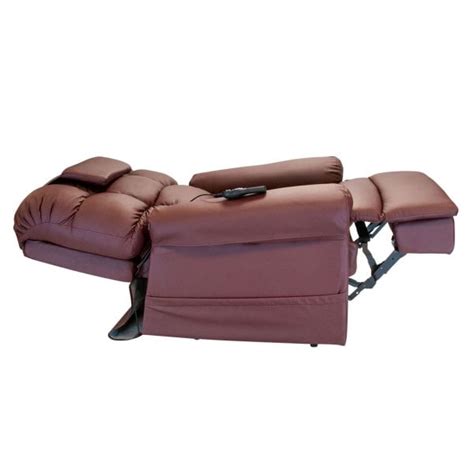 WiseLift Sleeper Lift Chair Enduralux Leather, Burgundy - Walmart.com - Walmart.com