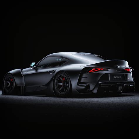 Toyota supra, black matte, sport cars, Vehicle, HD phone wallpaper | Peakpx