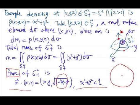 152 surface integral, examples - YouTube