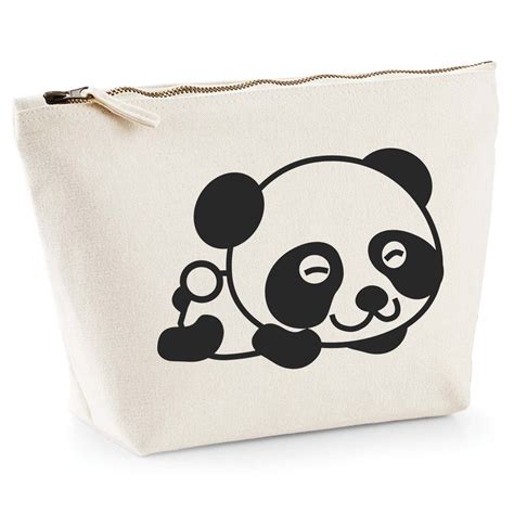 Make up Bag Panda Bag Animal Panda Pouch Case Cute Pouch Make - Etsy