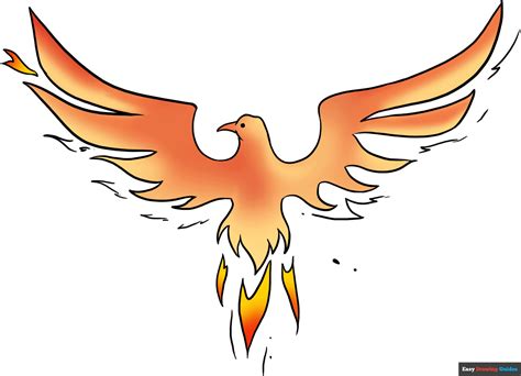 How to Draw a Phoenix - Really Easy Drawing Tutorial