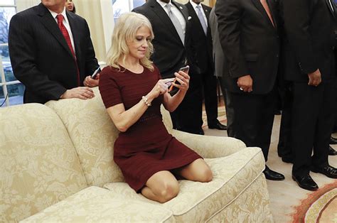 Kellyanne Conway Was Photographed Kneeling On The Oval Office Couch And ...