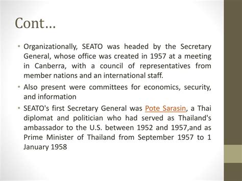 PPT - SEATO ( Southeast Asia Treaty Organization) PowerPoint Presentation - ID:2094087