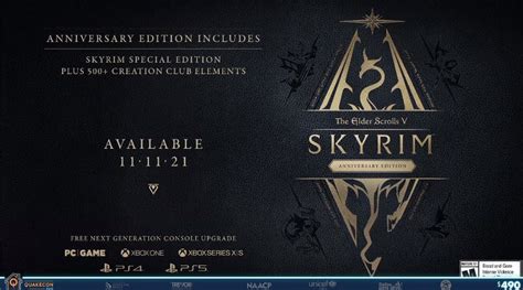 Bethesda Announces The Elder Scrolls V: Skyrim Anniversary Edition for PS5, Xbox Series X|S