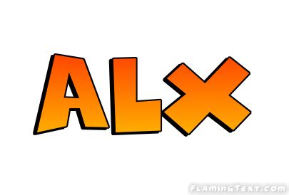 Alx Logo | Free Name Design Tool from Flaming Text