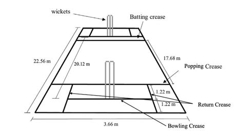 Cricket Pitch: Length & Width (With Dimensions & Visual Illustration) | Cricket Mastery ...