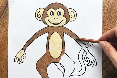 Monkey | Free Printable Templates & Coloring Pages | FirstPalette.com