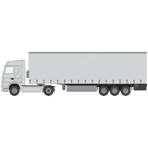 White Trailer Original Design, Truck, Trailers, Container PNG and Vector with Transparent ...