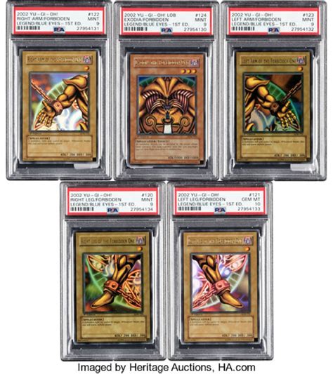 Yu-Gi-Oh! Full Legend Of Blue Eyes Exodia Set At Heritage Auctions