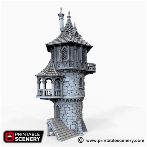 Dnd Wizard Tower Village Tabletop Scatter Terrain RPG D&D - Etsy ...