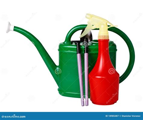 Tool Kit for the Care of Indoor Plants Stock Image - Image of squirt, white: 18985487