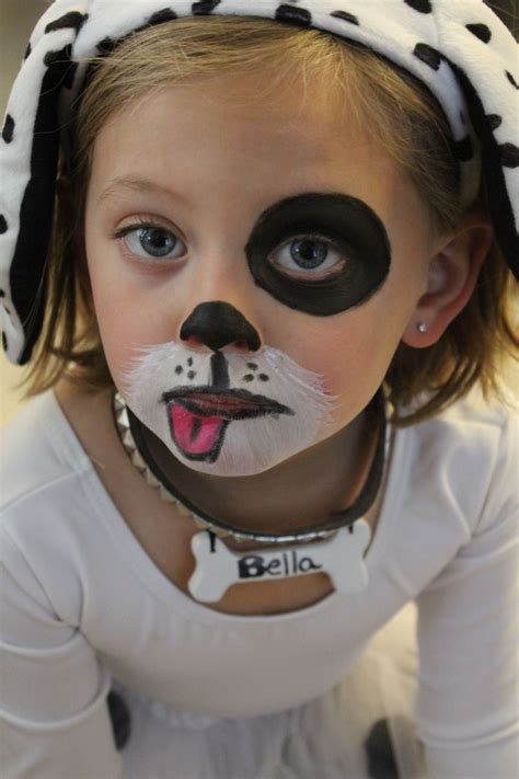 dog face paint - Google Search Dalmation Face Paint, Puppy Face Paint ...