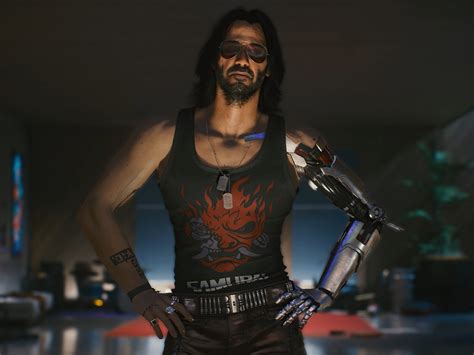 1024x768 Keanu Reeves As Johnny Silverhand Cyberpunk 2077 Wallpaper ...