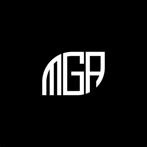 MGA letter logo design on black background. MGA creative initials ...