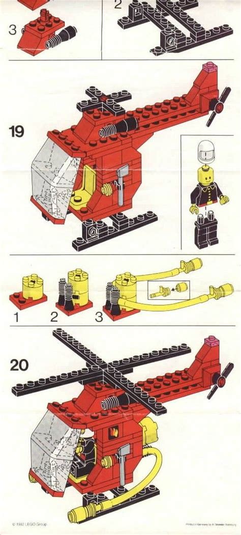 LEGO Fire Helicopter Instructions 6685, Rescue | Lego, Lego fire, Legos