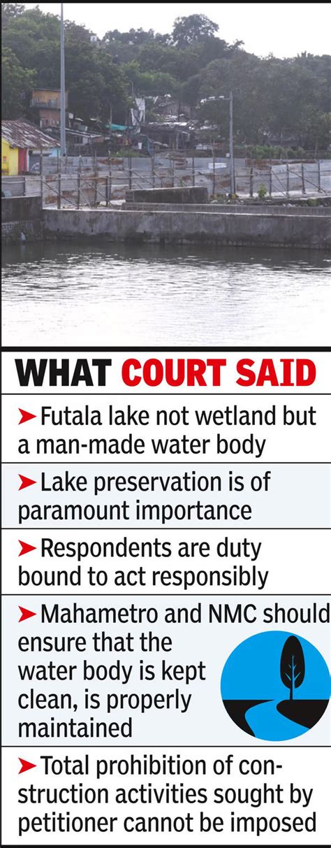 Futala Lake: No Damage to Futala Lake: Bombay HC Instructs MahaMetro ...