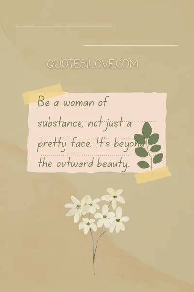 Be a Woman of Substance Quotes - Quotes I Love