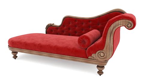 Red Velvet Classic Sofa | CGTrader