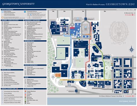 Georgetown Campus Map Pdf - Zip Code Map