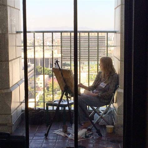 Cathy Hill, Los Angeles city hall observation deck | En plein air ...