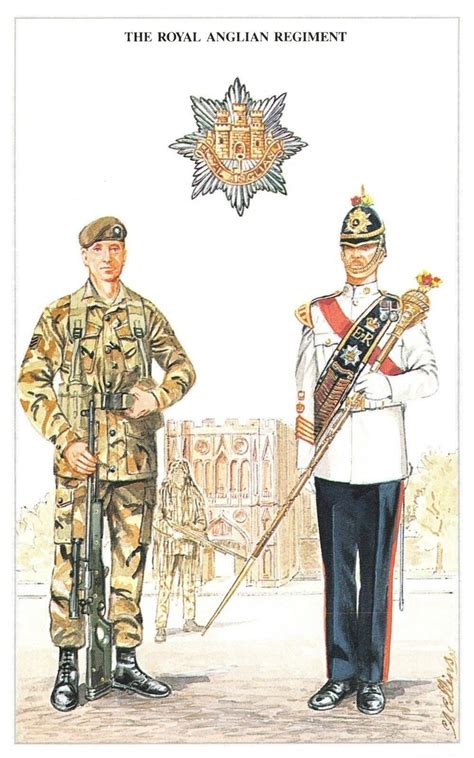 Postcard the British Army series no.31 royal anglian regiment | Etsy