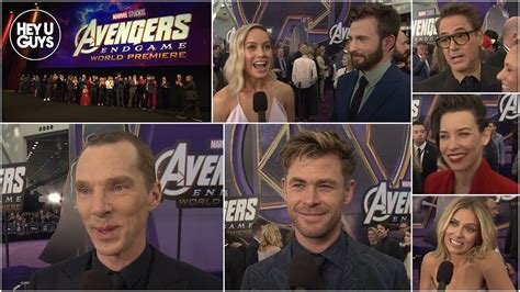 Avengers: Endgame World Premiere Cast Interviews - YouTube