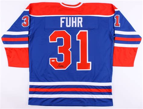 Grant Fuhr Signed Oilers Jersey (JSA COA) | Pristine Auction