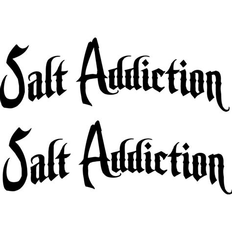 Salt Addiction Logo Fishing 23 Die Cut Decals Stickers - DecalsHouse