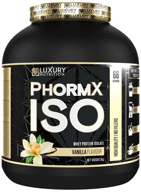 Luxury Nutrition PhormX Iso Whey Protein Isolate Vanilla 2Kg - Protein ...