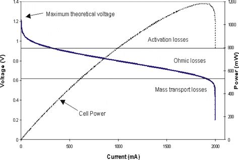 Fuel cell polarization curve