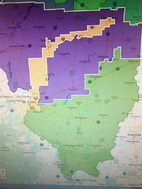 ILLINOIS’ NEW CONGRESSIONAL MAP / 15TH AND 12TH DISTRICT BOUNDARIES | WOWA 93.7 FM | 60's to 90 ...