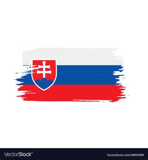 Slovakia flag Royalty Free Vector Image - VectorStock